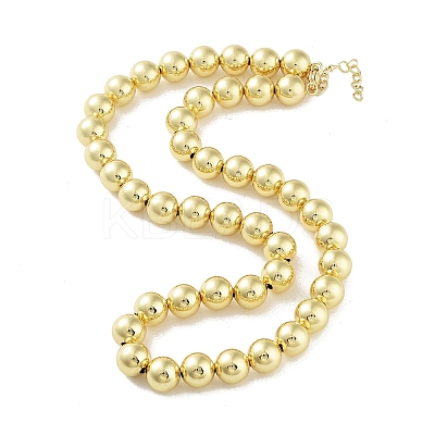 Brass Beaded Necklaces NJEW-L170-08A-G-1