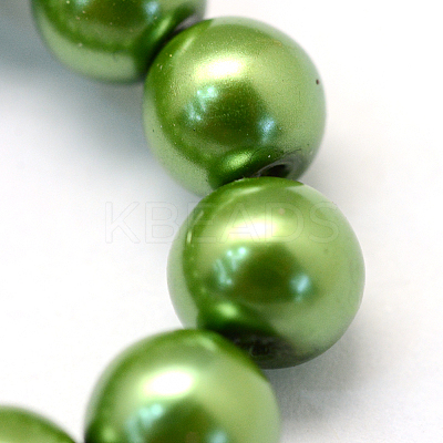 Baking Paint Glass Pearl Bead Strands LS-HY-Q003-3mm-13-1