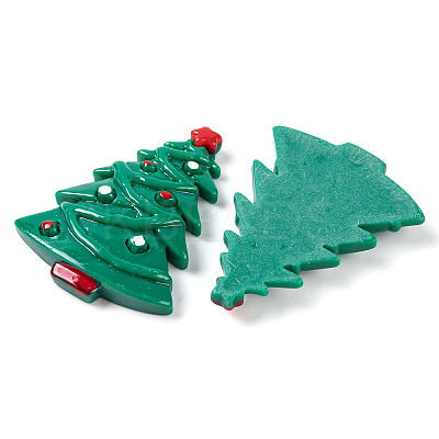 Christmas Decorations Theme Opaque Resin Decoden Cabochons LS-RESI-Z026-01S-1