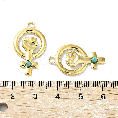 304 Stainless Steel Pendants STAS-A168-03G-1