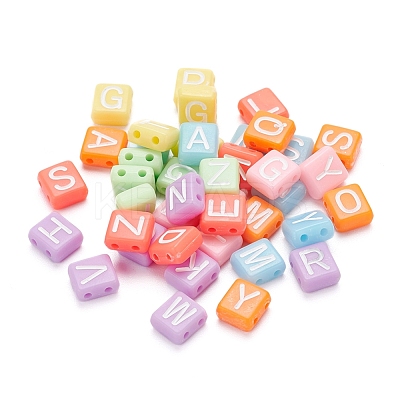 240Pcs 8 Colors Opaque Acrylic Multi-Strand Links MACR-YW0001-45-1