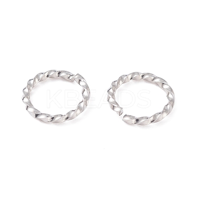 Tarnish Resistant 304 Stainless Steel Open Jump Rings STAS-F191-12P-D-1