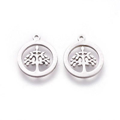 Non-Tarnish 304 Stainless Steel Charms STAS-I098-03-1