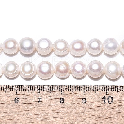 Natural Cultured Freshwater Pearl Beads Strands PEAR-N014-07J-02-1