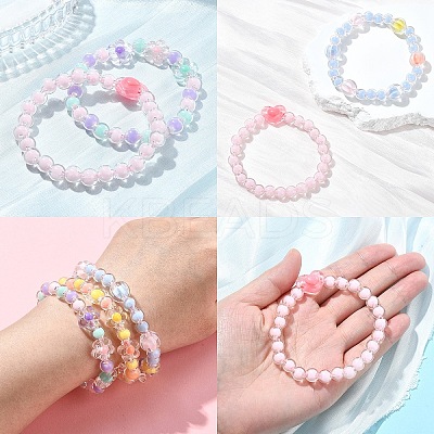 496Pcs 12 Styles Transparent Acrylic Beads OACR-YW0002-01-1