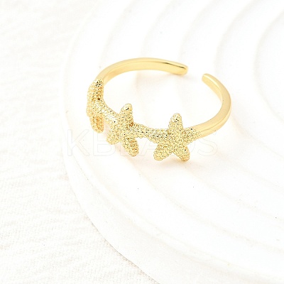 Brass Cuff Rings for Women RJEW-F184-08C-G-1