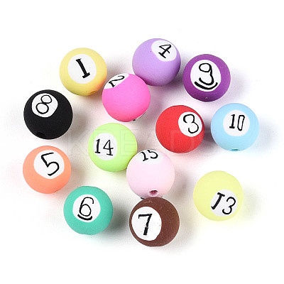 Handmade Polymer Clay Beads CLAY-T022-14M-1