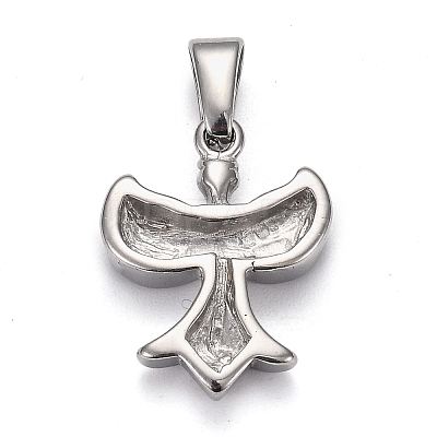 Tarnish Resistant 304 Stainless Steel Pendants STAS-H110-19P-1