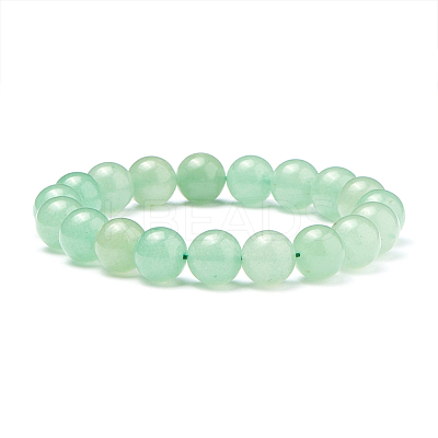 Natural Green Aventurine Round Beads Stretch Bracelets BJEW-PH0001-10mm-24-1