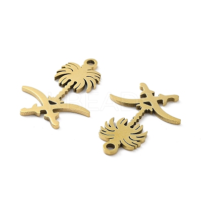Ion Plating(IP) 201 Stainless Steel Connector Charms STAS-A090-20G-1