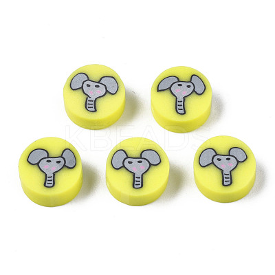 Handmade Polymer Clay Beads CLAY-N008-036E-1