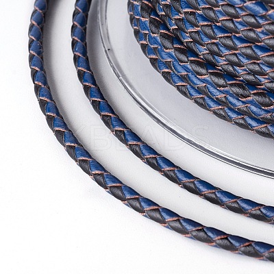 Braided Cowhide Cord WL-I004-3mm-B-17-1