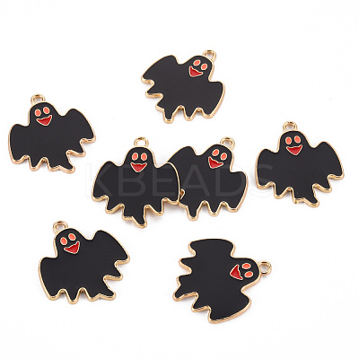 Eco-Friendly Alloy Enamel Pendants ENAM-T011-83B-NR-1