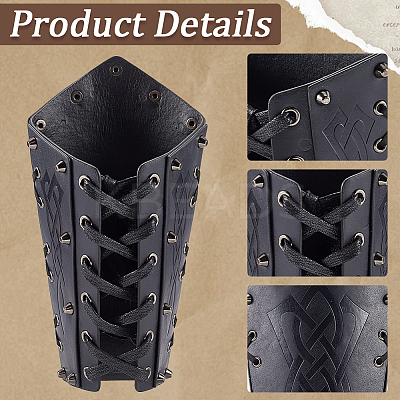 Adjustable Imitation Leather Cord Bracelet AJEW-WH0010-54B-1