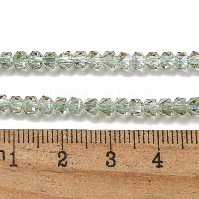 Electroplate Glass Beads Strands GLAA-Q105-02-05-1