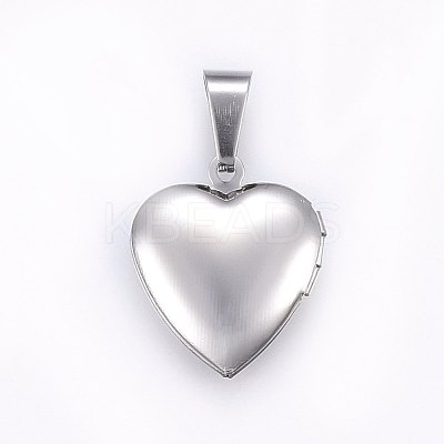 Tarnish Resistant 316 Stainless Steel Locket Pendants STAS-O103-28P-1