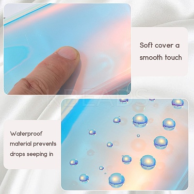 2Pcs PVC Mini Photocard Holder Book AJEW-SP0002-20A-01-1