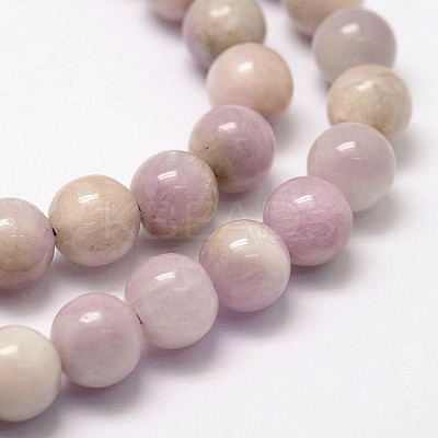 Natural Kunzite Beads Strands G-F364-10-8mm-1
