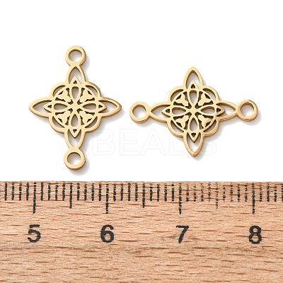 304 Stainless Steel Viking Knot Links Connector Charms STAS-A141-03G-1