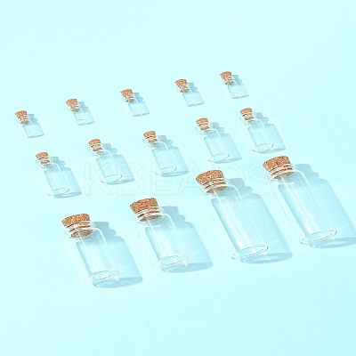 24Pcs 4 Styles Glass Jar Glass Bottles AJEW-FS0001-21-1