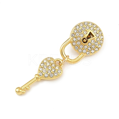 304 Stainless Steel Rhinestone Rhinestone Pendants STAS-P419-03A-G-1