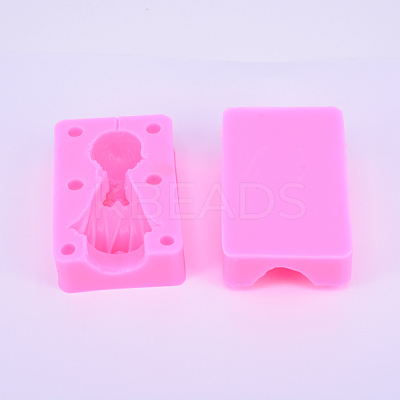 3D Praying Angel Girl Food Grade Silicone Statue Molds SIL-WH0002-12-1