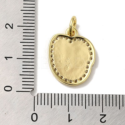 Brass Micro Pave Cubic Zirconia Pendants KK-K354-02G-U-1