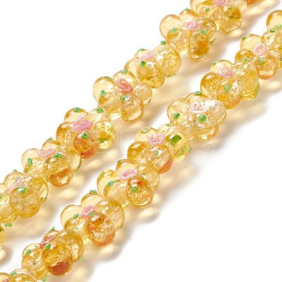 Handmade Lampwork Beads Strands LAMP-D015-08J-1
