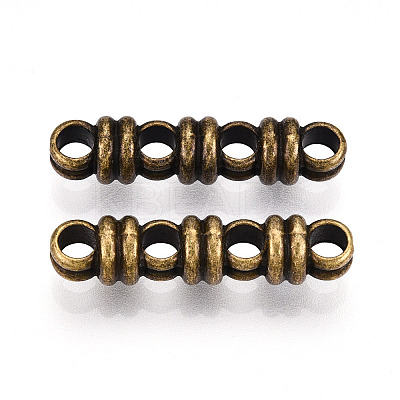 Tibetan Style Alloy Spacer Bars TIBEB-WH0005-02AB-1