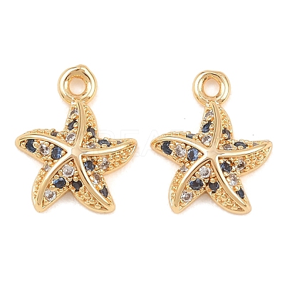 Brass Micro Pave Cubic Zirconia Pendants KK-L261-14A-G-1