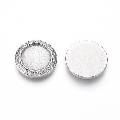 Tarnish Resistant 304 Stainless Steel Cabochons Settings LS-STAS-G214-06P-1