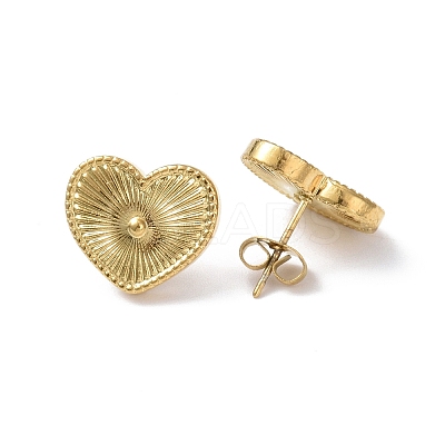 Ion Plating(IP) 304 Stainless Steel Stud Earring for Women EJEW-I285-19G-1