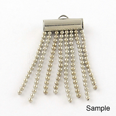 Iron Slide On End Clasp Tubes IFIN-R212-1.0cm-G-1