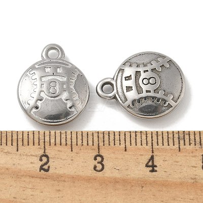 Anti-Tarnish 304 Stainless Steel Pendants STAS-Q334-12P-02-1