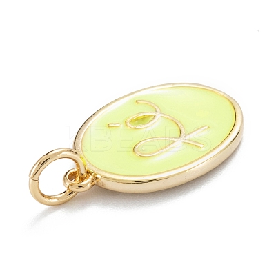 Brass Enamel Pendants KK-G399-09-1