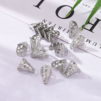 Non-Tarnish Apetalous 316 Surgical Stainless Steel Cone Bead Caps LS-X-STAS-M257-02-1