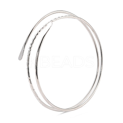 Wire Wrap Upper Arm Cuff Band X-AJEW-G033-07P-1