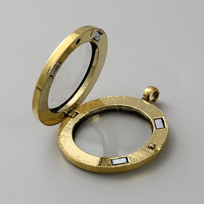 Alloy Locket Pendants STAS-WH0111-670G-1