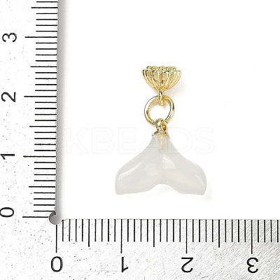 Natural White Agate Charms KK-Z094-04G-03-1