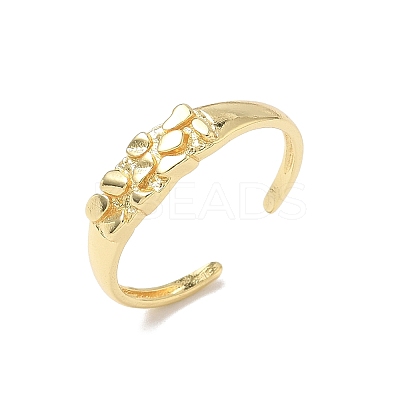Brass Cuff Rings for Women RJEW-Z111-03G-1