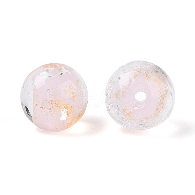 Handmade Gold & Silver Foil Glass Beads FOIL-N030-03A-01H-1