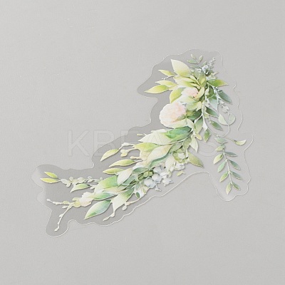 20Pcs Flower PET Decorative Stickers DIY-WH20055-078E-1