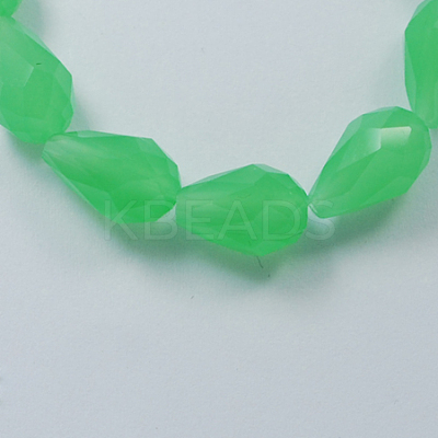 Glass Beads Strands GLAA-R023-15x10mm-M-1