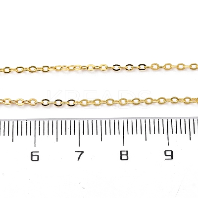 Brass Cable Chain Necklace Making NJEW-D302-80G-1