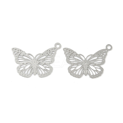 Hollow 304 Stainless Steel Pendants STAS-C153-01P-1