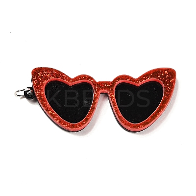 Opaque Acrylic Big Pendants SACR-L004-08P-01-1