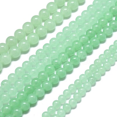Natural Malaysia Jade Beads Strands G-L645-C01-6mm-12-1