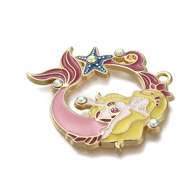 Alloy Enamel Pendants ENAM-S021-01G-A-1