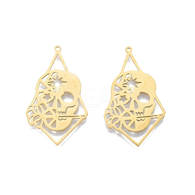 201 Stainless Steel Pendants STAS-N090-LA904-2-1