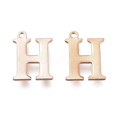 PVD Vacuum Plating  304 Stainless Steel Charms LS-STAS-H112-H-RG-1